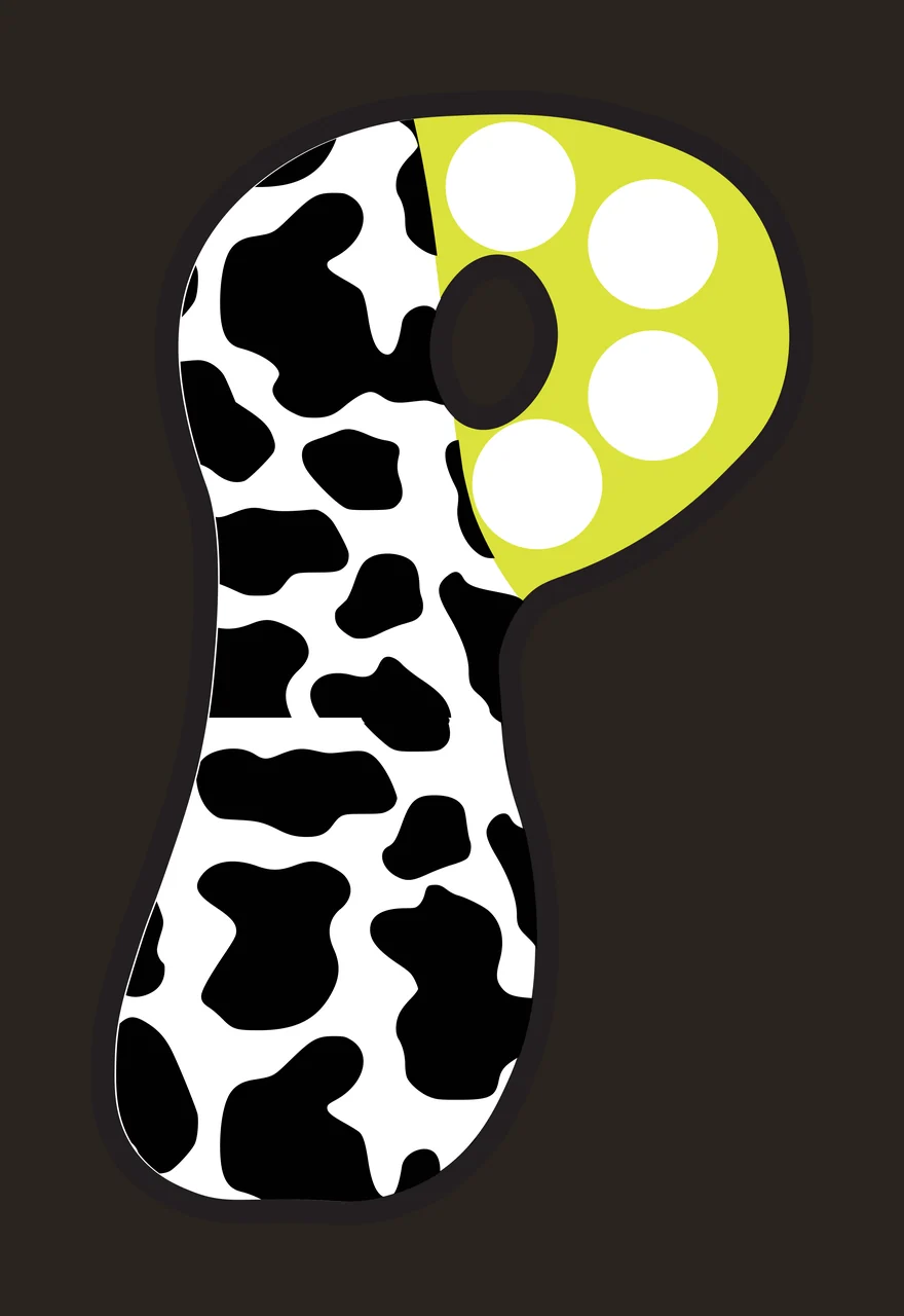 Half Cow Bright Font Dalmatian Race Doodle Leopard Character 08 racing contrast preview thumbnail