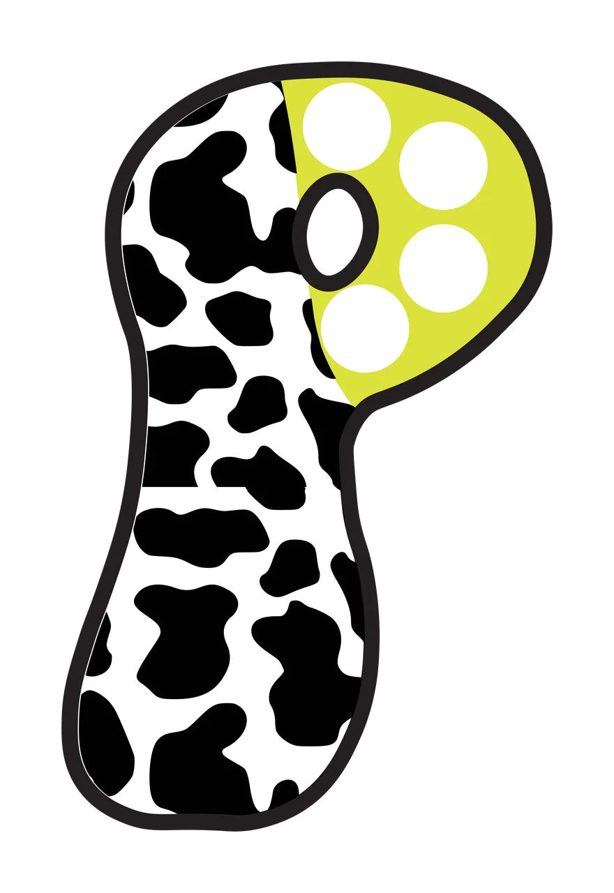 Half Cow Bright Font Dalmatian Race Doodle Leopard Character 08 racing