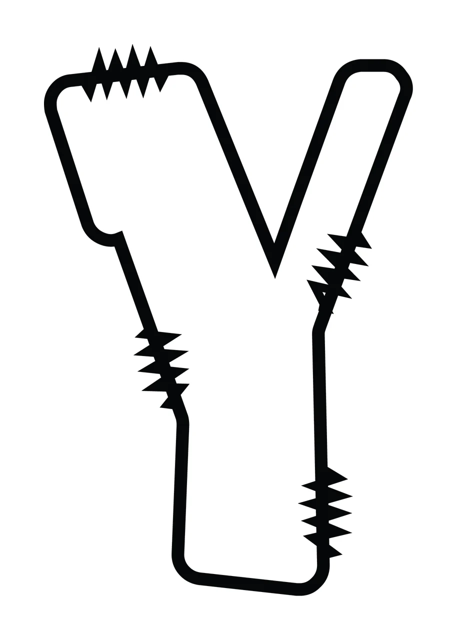 Letters Doodle Character 16 hand drawn sketch whimsical scalable