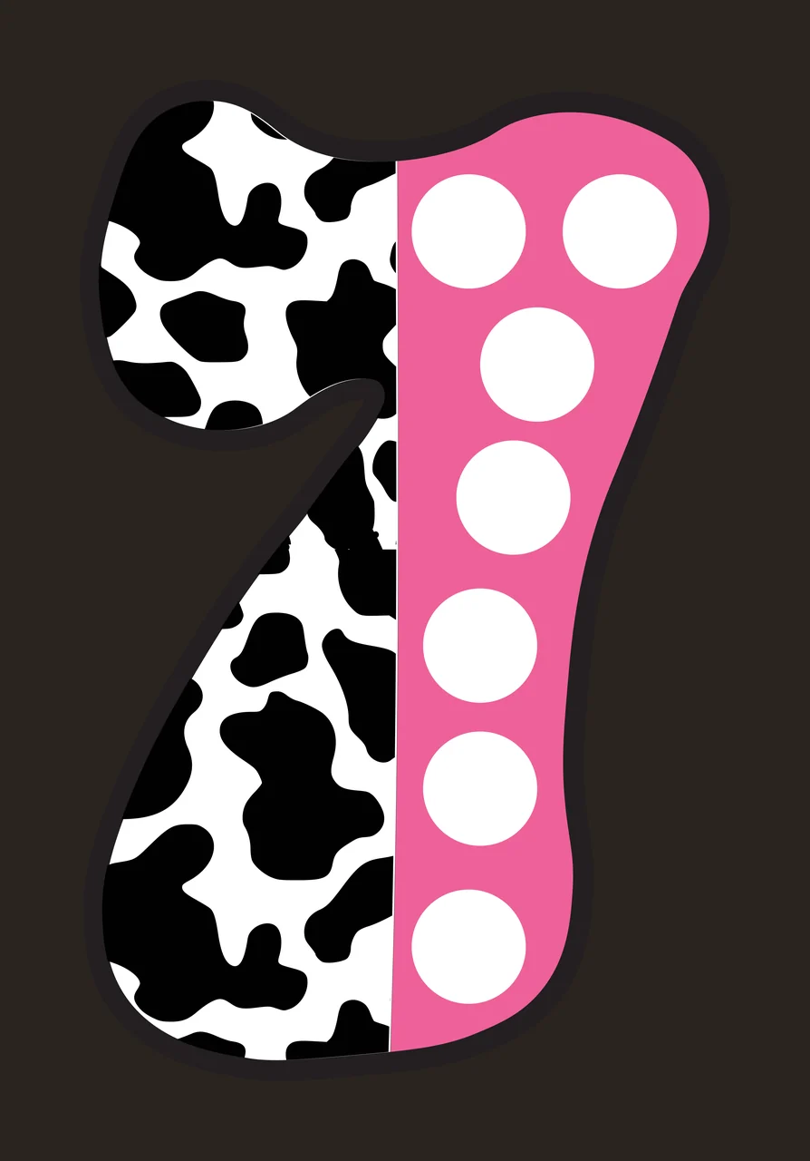 Half Cow Bright Font Dalmatian Race Doodle Leopard Character 28 racing contrast preview thumbnail