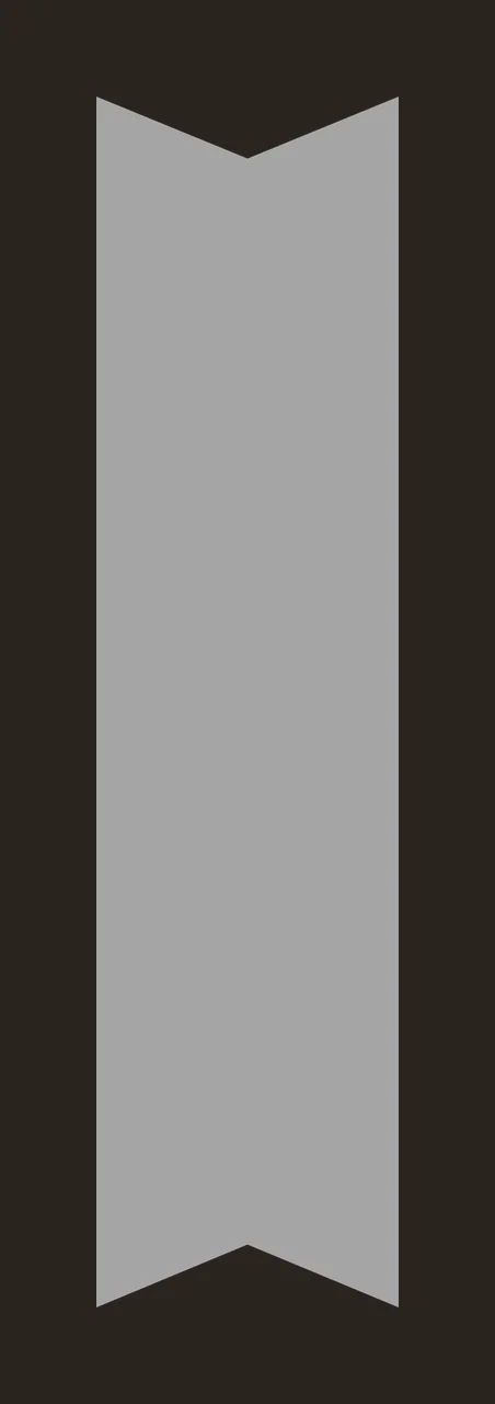Simple Vertical Black Ribbon Element With Inward V banner flat contrast preview thumbnail