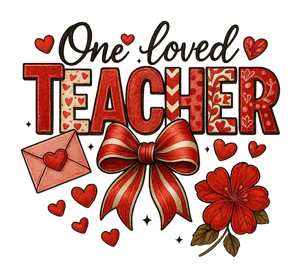 Teacher Valentine Loved Teacher Design Valentines Day