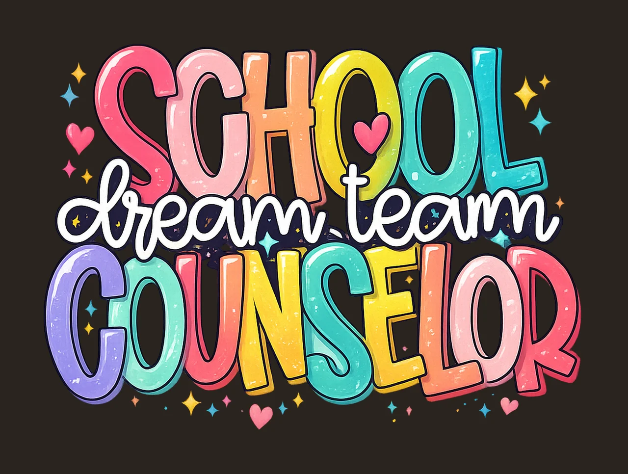 School Counselor Back to School Gift Counselor Sublimation contrast preview thumbnail