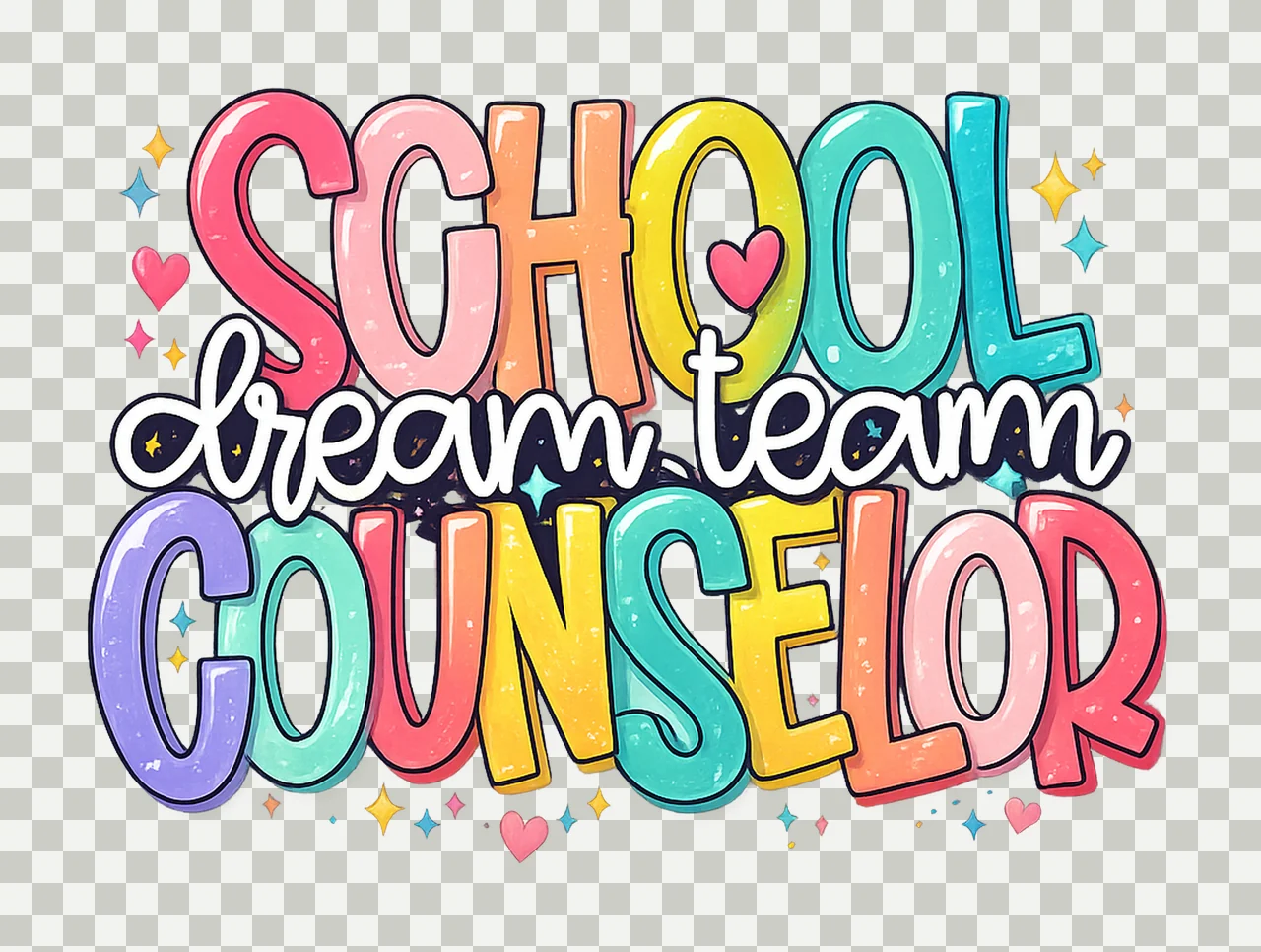 School Counselor Back to School Gift Counselor Sublimation transparency and detail preview thumbnail