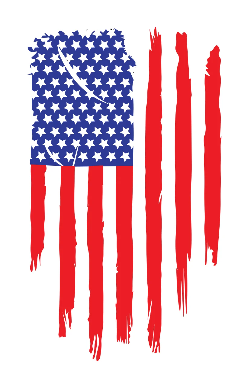 Flag American Distressed Grunge Design stars stripes texture