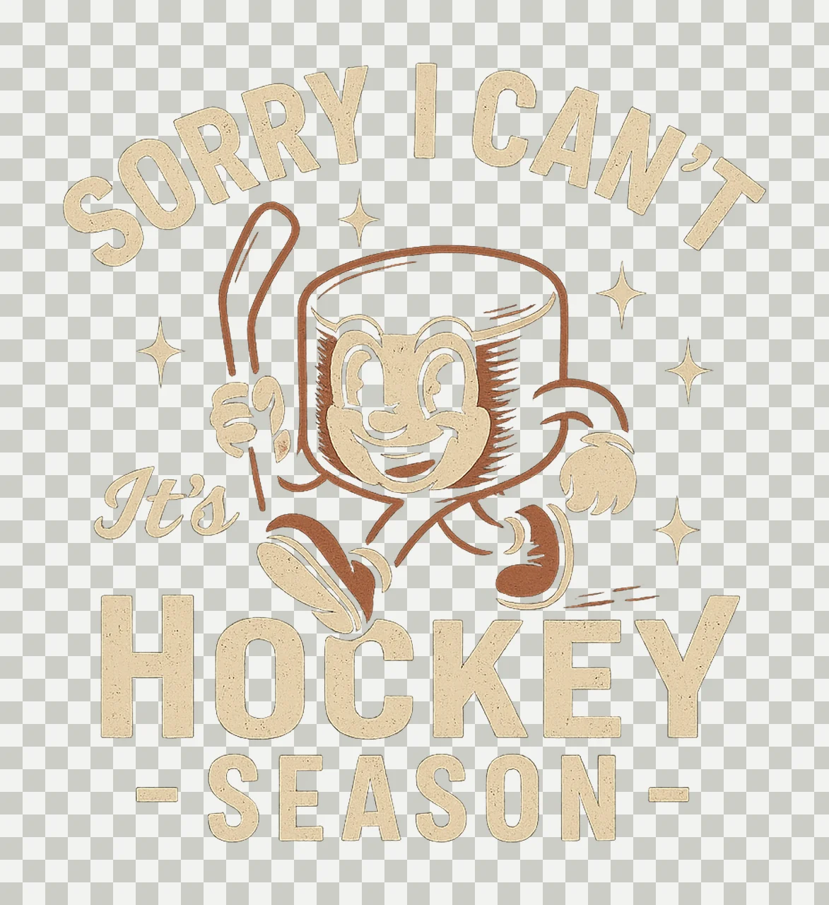 Funny hockey shirt Hockey season cut Sarcastic design Sports transparency and detail preview thumbnail
