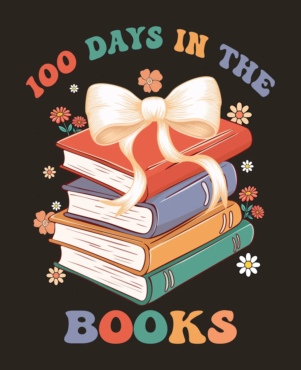 Of Books Silhouette Stack flowers black white flower celebration contrast preview thumbnail