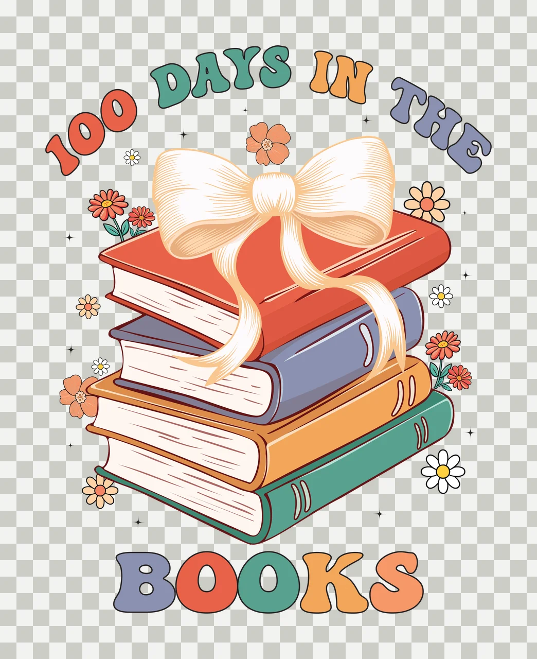 Of Books Silhouette Stack flowers black white flower celebration transparency and detail preview thumbnail