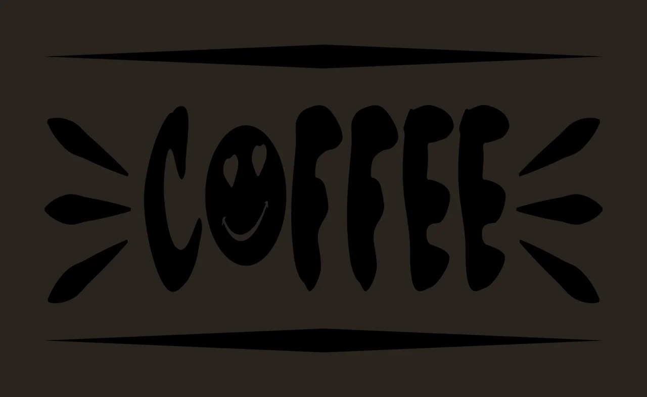 Can Glass Wrap Coffee Black Text Graphic Reading decorating contrast preview thumbnail