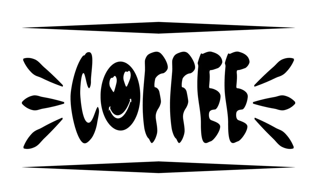 Can Glass Wrap Coffee Black Text Graphic Reading decorating