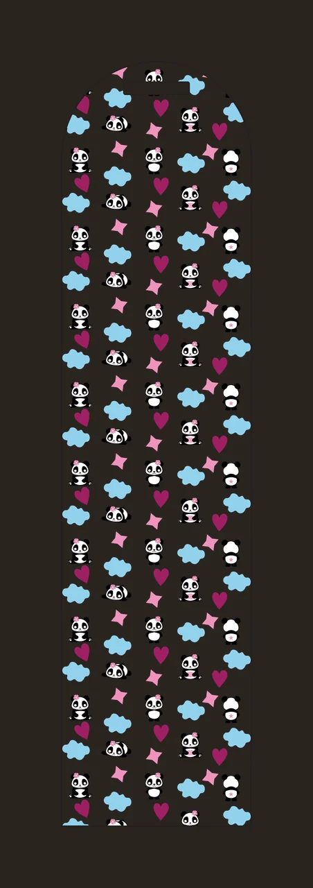 Bear And Cloud Repeating Pattern bears clouds hearts stars contrast preview thumbnail