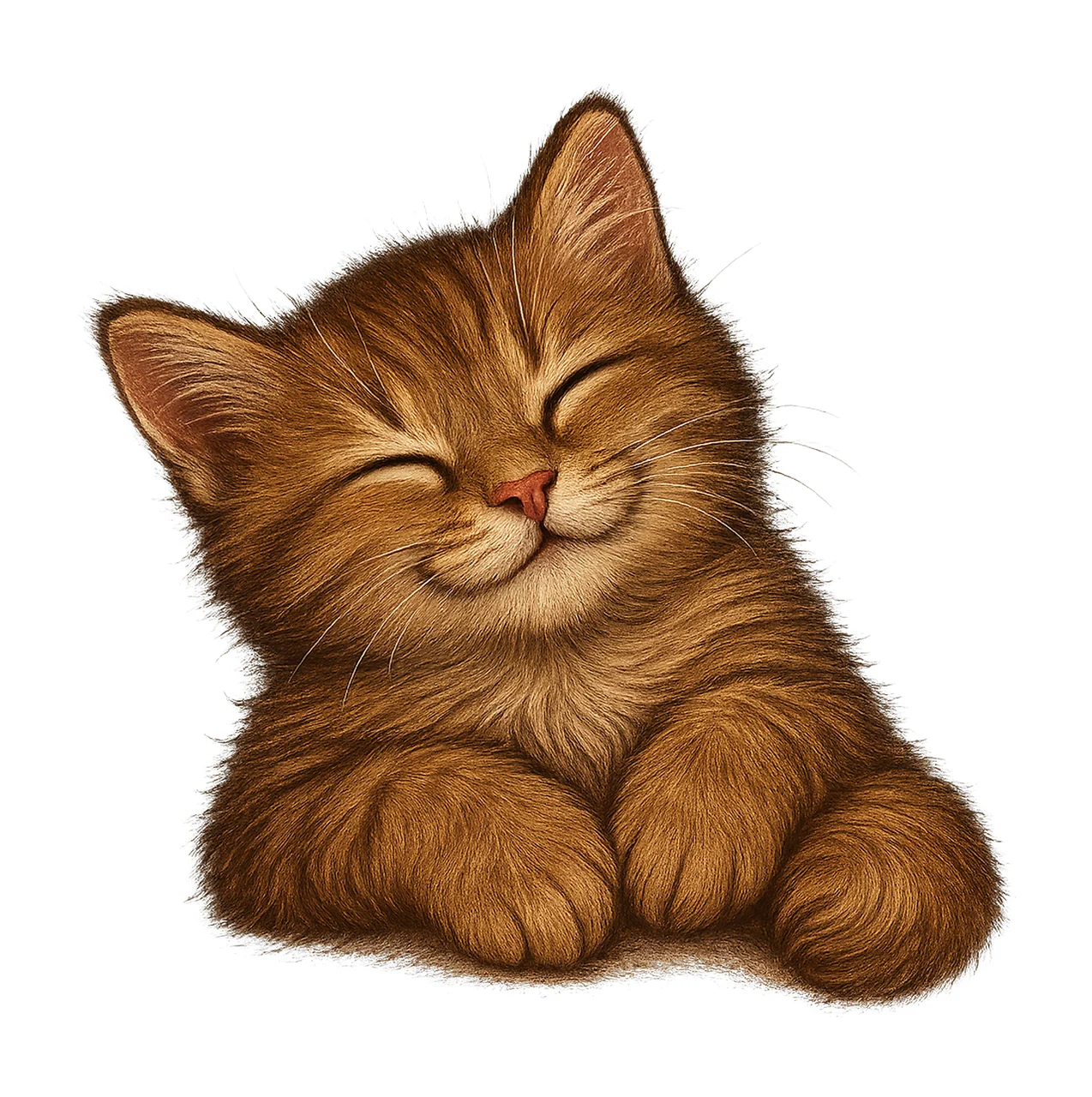 Watercolor Cat Sublimation Design Cute Cat Artwork Cat Art